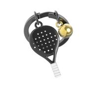 METALMORPHOSE - Portachiavi in metallo 3D Padel - Passione Sport, regalo uomo, regalo donna, Nero, taglia unica, Moderno