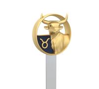 METALMORPHOSE - Segnalibro zodiacale Toro - Segno zodiacale Toro - Regalo per uomo, donna e bambino