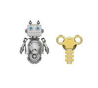 Metalmorphose Spilla robot MTMP103 cromato opaco robot/bobina oro lucido, normale, metallo, Normal, Metallo