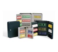 Cassetta portachiavi da muro - 20x16x7 cm - 20 posti - grigio antracite - Metalp