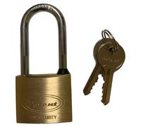 METALPLUS - PT2770B - Lucchetto ad arco lungo - 30 mm - acciaio cromato - Metalplus - 96785 - Conf. da 1 Pz. - PT2770B