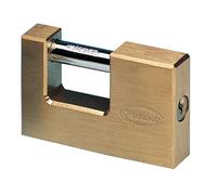 METALPLUS - PT2860 - Lucchetto corazzato per saracinesca - ottone massiccio - 7,7x5x1,6cm - oro - Metalplus - 84629 - Conf. da 1 Pz. - PT2860