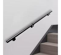 MetalRailingBlack Corrimano da parete antiscivolo per interni ed esterni s600cm Supporto di sicurezza BarDurable caso Guardrail