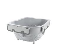 Metaltex Drain On Setaccio angolare, Plastica, Grigio