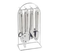 Metaltex 239 731 - Lotto di 6 pentole con Il Supporto