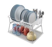 METALTEX 325602039 Geniustex Dish Basket with Drip Bowl, Cutlery Collector, Polytherm 45 x 31 x 28 cm