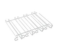 Metaltex 364912 Porta Bicchieri sottopensile, Filo Ferro, Bianco, 33x27x7 cm