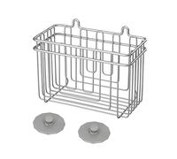 Metaltex Artic Cestello Rettangolare, Filo Ferro, Grigio Satinato, 22x11x19