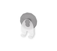 Metaltex Artic Gancio Doppio o Porta Rasoio, Grigio Satinato, 6 x 9 cm