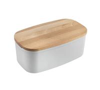 Metaltex Bready 585020000 - Contenitore per pane, in legno, colore: Bianco
