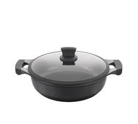 METALTEX Cacerola Baja Aluminio Fundido 32 cm, Negro