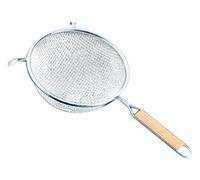 Metaltex - Colino Resistente con Doppia Rete e Manico in Legno, 23 cm