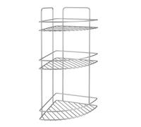 METALTEX Corner Shelf RINCONERA 3 P. POLYTHERM 'Reflex', Detailed in The Description, Argento, 21 x 21 x 56 cm