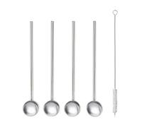 Metaltex Cucchiaino da Cock/cannucce in Acciaio Inox, Inxo