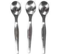 Metaltex Cucchiaio per uova in acciaio inossidabile, argento, 3 pezzi, 1,9 x 6,8 x 16 cm