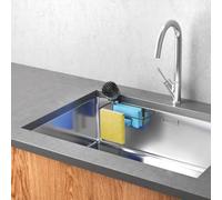 Metaltex DRY NEAT LAVA - Organizer per lavello finitura Touch Therm. Colore nero