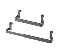 Metaltex Flex-Bar - Portasciugamani allungabile da appendere, asta 24-40 cm, colore: Grigio