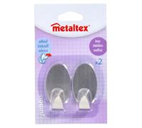 Metaltex Ganci Adesivi Jumbo, 2 Pezzi, Multicolore