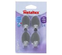 Metaltex Gancio Adesivo Lilliput 4 Pezzi, Multicolore