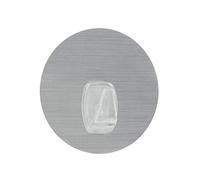 Metaltex Gancio adesivo riutilizzabile argento, 80 x 80 mm