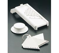 Metaltex Grattugia universale in plastica Mandolino, colore Bianco