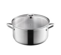 Metaltex ICONA - Casseruola bassa in acciaio inox 32 cm, 10 l