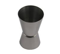 Metaltex Jigger 2-4cl di acciaio inossidabile, argento, 4,4 x 9,5 x 16 cm