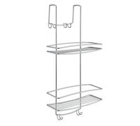 Supporto portaflaconi a 2 piani per doccia a sella serie onda - cm.26x20x58 Meta