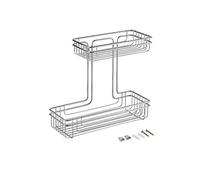 Metaltex Mensola da Bagno Rettangolare 2 Piani