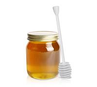 Metaltex Miele Dipper 15 cm, Acciaio Inossidabile, Bianco, 3,2 x 6,7 x 22,7 cm