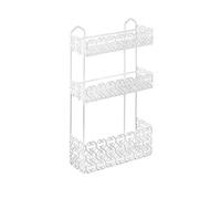 Portacosmetici Rettangolare In Filo Di Metallo Con 3 Ripiani