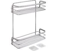 Metaltex origin luxy scaffale angolare con 2 ripiani per doccia