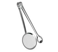 Metaltex Pinza Schiumarola Frittura, Metallo, Argento, 10 cm