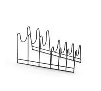 Metaltex Porta coperchi e taglieri, Nero, 28x16x14 cm