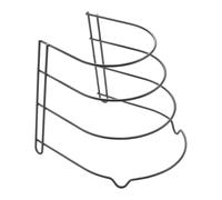 Metaltex Porta padelle 4 posti, Nero, 25x27x23 cm