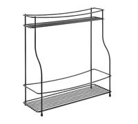 Metaltex Portaspezie a 2 Livelli Basalmico Nero