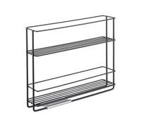 Metaltex Porta spezie Scorrevole, Nero, 28x22x6 cm