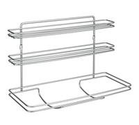 Metaltex Roll-It Porta Rotoli, Metallo, Grigio Metallizzato, 33x14x23 cm