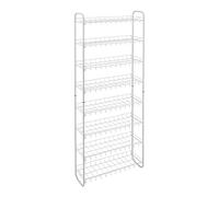 Metaltex Scarpiera 8 Ripiani, Metallo, Argento, 23 x 64 x 165 cm