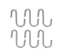 Metaltex Serie City Line - Set 6 Ganci a "S" - (350708)