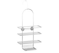 Metaltex Reflex Supporto Doccia a 3 Piani, Filo Ferro, Grigio Metallizzato, 25x11x43/53 cm