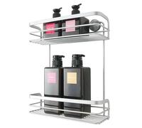 Metaltex serie VIva! - Mensola rettangolare 2 ripiani per bagno - (404814)