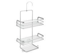 Metaltex serie Viva! - Mensola rettangolare per doccia a 3 ripiani con gancio - (404812)