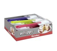 Metaltex Set di 2 spatole in Gomma 'Dolceforno WHIPPY' in espositore Nero, Standard