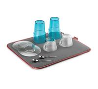 Metaltex Softex scolapiatti, Colore Esterno: 100% Poliestere, Rosso/Grigio, 40 x 45 x 1 cm