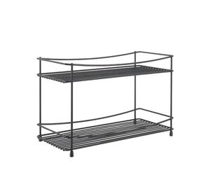 Metaltex Spice Rack 2 Tier, Black, 33 x 16 x 21 cm