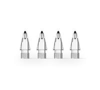 Metapen 4 Pack Air-Flex Punte Compatibili con Apple Pencil 1ª/2ª Gen,Pro,USB-C,Air 8 Pro/Pro X,Tips per Apple Pencil a Punte Morbide, Silenziose, Senza Danneggiare lo Schermo, Precisione e Sensibilità