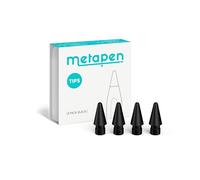 metapen Punte per Penna 4 Pezzi Compatibile con Apple Pencil 2 Gen/1 Gen/Pro,Logitech Stylus, metapen A8/A11/AIR 8/A14/D1/Punte per iPad Durevoli, Punte per Penna Altamente Sensibili