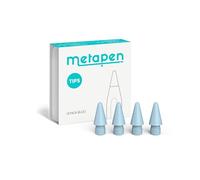 metapen Punte per Penna 4 Pezzi Compatibile con Apple Pencil 2 Gen/1 Gen/Pro,Logitech Stylus, metapen A8/A11/AIR 8/A14/D1/Punte per iPad Durevoli, Punte per Penna Altamente Sensibili