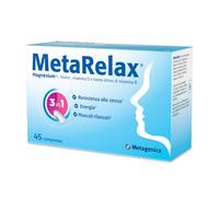 MetaRelax Integratore di Magnesio con Vitamine B6 B12 Folato e Taurina Per